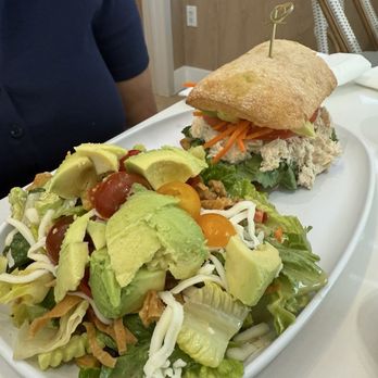 Carrot Express - 1/2 La Mexicana Salad + 1/2 Tuna-Cado Sandwich - Juice Bars & Smoothies Near Me - Kendall, Florida Carrot Express - 1/2 La Mexicana Salad + 1/2 Tuna-Cado Sandwich - Juice Bars & Smoothies Near Me - Kendall, Florida