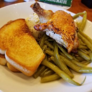 Waterloo Ice House Escarpment - Emily's Pan Roasted Chicken - American Near Me - Austin, Texas Waterloo Ice House Escarpment - Emily's Pan Roasted Chicken - American Near Me - Austin, Texas