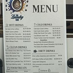 The Laundry Cafe - Café Food Menu