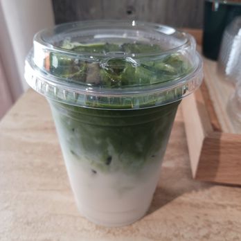 Junia Café - Matcha latte unmixed - Coffee & Tea Near Me - Gardena, California Junia Café - Matcha latte unmixed - Coffee & Tea Near Me - Gardena, California