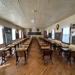 Icelandic State Park - Main classroom of the schoolhouse.  Can you imagine what this was like back in the day??