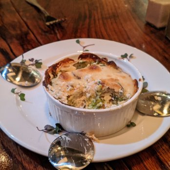 Sanctuary Bistro - Broccoli and 'bacon' souffle - Vegan Near Me - Charlotte, North Carolina Sanctuary Bistro - Broccoli and 'bacon' souffle - Vegan Near Me - Charlotte, North Carolina