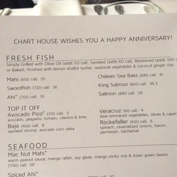 Chart House - Menu - Seafood Near Me - San Antonio, Texas