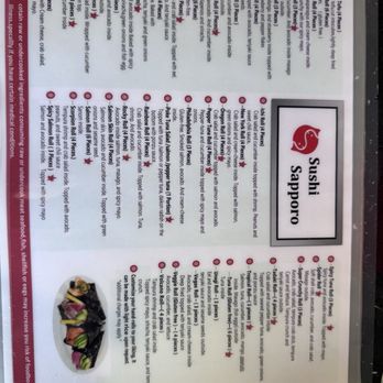 Sushi Sapporo - Menu as of 9/26 - Conveyor Belt Sushi Near Me - Camas, Washington Sushi Sapporo - Menu as of 9/26 - Conveyor Belt Sushi Near Me - Camas, Washington