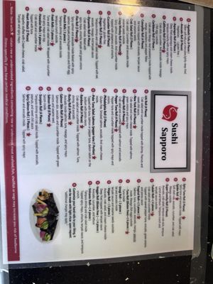 Menu photo 1 Sushi Sapporo Camas, WA Menu photo 1 Sushi Sapporo Camas, WA