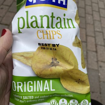 Convenience Plus - a hand holding a bag of plantain chips - Convenience Stores Near Me - Boston, Massachusetts
