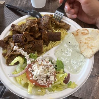 Fork Mediterranean Grill - Lamb & Beef Gyro Plate - Mediterranean Near Me - Mountlake Terrace, Washington