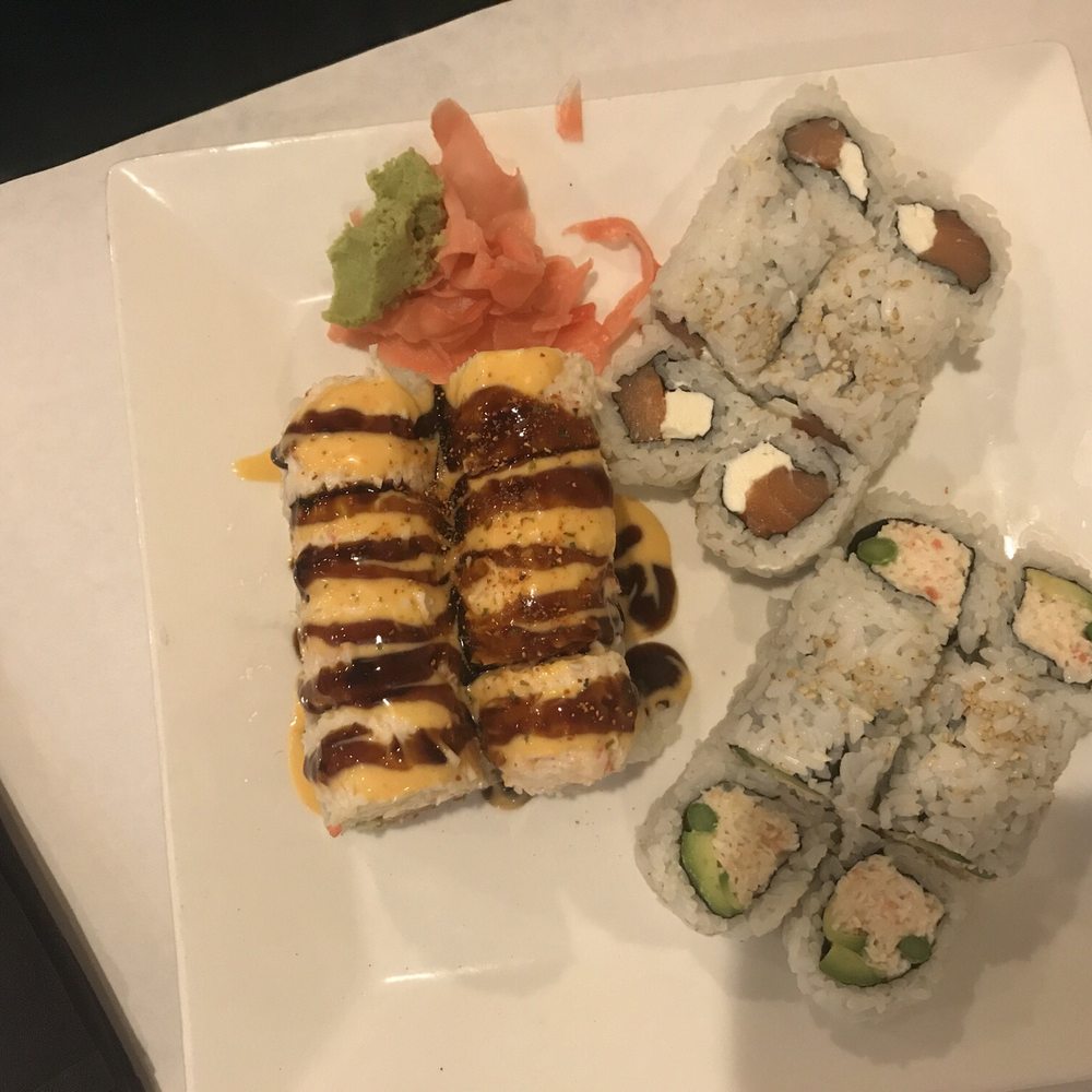 Tiger Sushi - Spice girl roll (left) then philly and snow crab roll - Japanese Near Me - Baton Rouge, Louisiana Tiger Sushi - Spice girl roll (left) then philly and snow crab roll - Japanese Near Me - Baton Rouge, Louisiana
