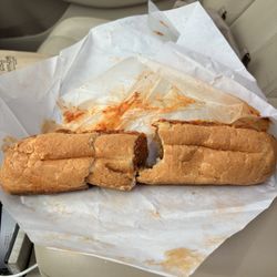 Alfred Country Store - 12 inch meatball sub with provolone and a toasted bun