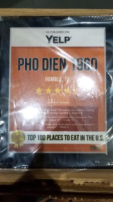 Menu photo 6 Pho Dien 1960 Humble, TX