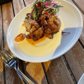 Ka'ana Kitchen - Appetizer special for the day - a seafood fritter - Asian Fusion Near Me - Wailea, Hawaii Ka'ana Kitchen - Appetizer special for the day - a seafood fritter - Asian Fusion Near Me - Wailea, Hawaii