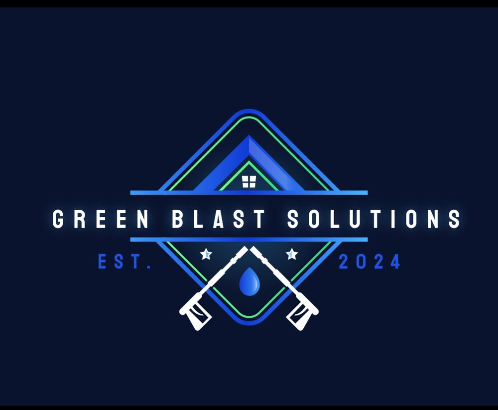 Slide of Green Blast Solutions pressure washing