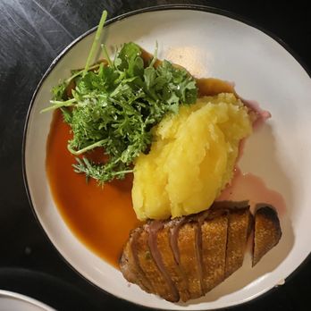 Intercrew - pan roasted dry aged duck breast - Cocktail Bars Near Me - Los Angeles, California