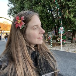 The HBG Flea - Poinsettia vintage hair clip from dazzling Daisy designs