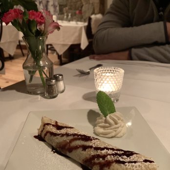 Alpenglow Bistro - Chocolate hazelnut crepe - German Near Me - Wilmington, Vermont