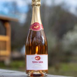 Terra Sávia Winery & Olive Mill - Our 2014 Brut Rouge Sparkling Rosé. buy here: terrasavia.com/shop