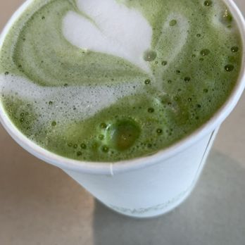 Camino Coffee - Extra hot Matcha latte to go with - Cafes Near Me - Gilroy, California