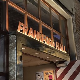 Exterior outside entrance of Frankford Hall - Philadelphia, Pennsylvania Exterior outside entrance of Frankford Hall - Philadelphia, Pennsylvania