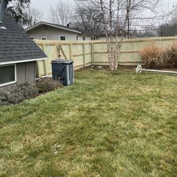 Corner showing new double gate. Corner showing new double gate.