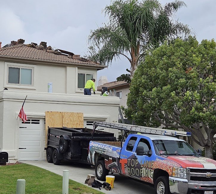 Slide of Top Line Roofing