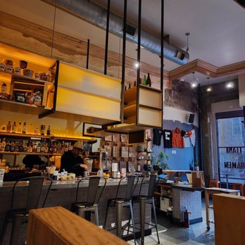 Itani Ramen - a view of a bar with stools - Ramen Near Me - Oakland, California Itani Ramen - a view of a bar with stools - Ramen Near Me - Oakland, California