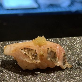 Kimyo Omakase - Torched black snapper w yuzu radish - Sushi Bars Near Me - Brooklyn, New York