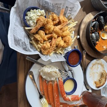 Ford’s Fish Shack - Pick two combo, double fried shrimp and added crab leg - Seafood Near Me - Chantilly, Virginia