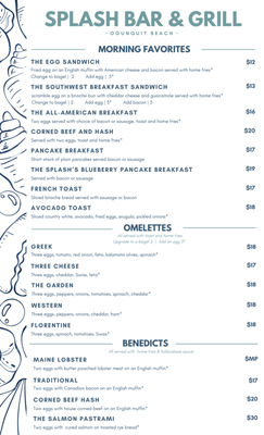 Menu photo 5 Splash Bar & Grill Ogunquit, ME Menu photo 5 Splash Bar & Grill Ogunquit, ME