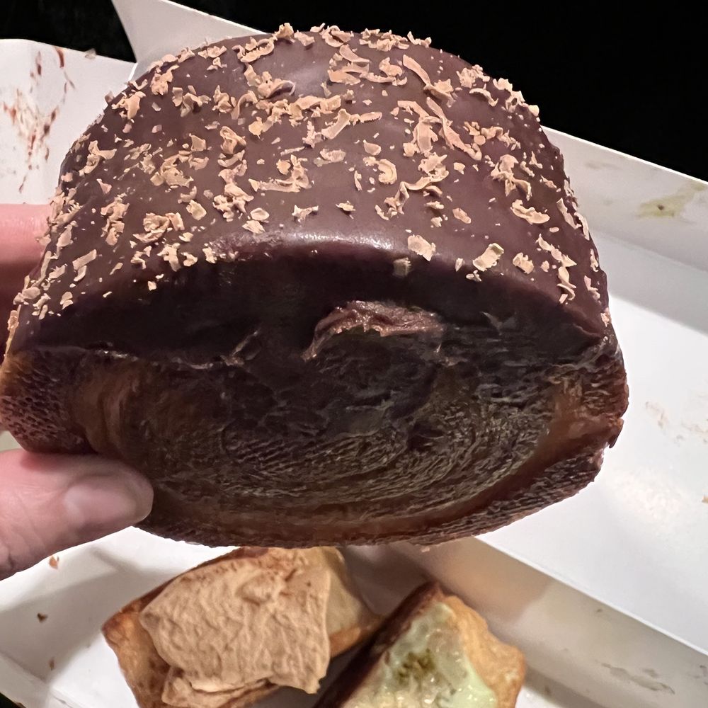 Marvel Cake - Chocolate spiral croissant with the pumpkin and pistachio in the box. - Bakeries Near Me - Campbell, California Marvel Cake - Chocolate spiral croissant with the pumpkin and pistachio in the box. - Bakeries Near Me - Campbell, California