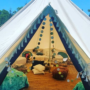 C&C Tent Rentals Incorporated - Teal accents in this Sweet 16 Glamping tent for 10 friends - Party Equipment Rentals Near Me C&C Tent Rentals Incorporated - Teal accents in this Sweet 16 Glamping tent for 10 friends - Party Equipment Rentals Near Me