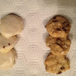 Dessert'D Organic Bake Shop - Key lime on the left, coconut chocolate chip on the right