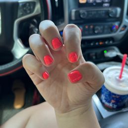 Splotchy gel mani Splotchy gel mani
