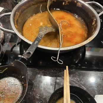 Jin Pot Shabu House - My left over broth - Hot Pot Near Me - San Francisco, California Jin Pot Shabu House - My left over broth - Hot Pot Near Me - San Francisco, California