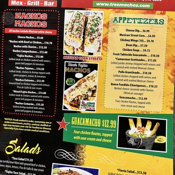 Tres Machos - menu - Mexican Near Me - Richmond, Virginia