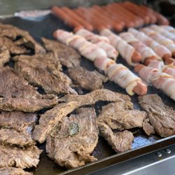 El Padrino Tacos - Asada on the grill cooked fresh