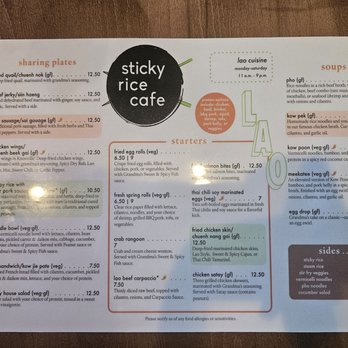 Sticky Rice Cafe - Menu - Laotian Near Me - Knoxville, Tennessee Sticky Rice Cafe - Menu - Laotian Near Me - Knoxville, Tennessee