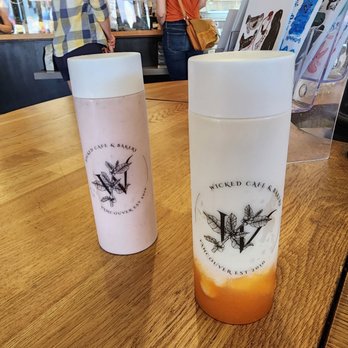 Wicked Cafe - Peach latte and strawberry latte - Cafes Near Me - Vancouver, British Columbia Wicked Cafe - Peach latte and strawberry latte - Cafes Near Me - Vancouver, British Columbia