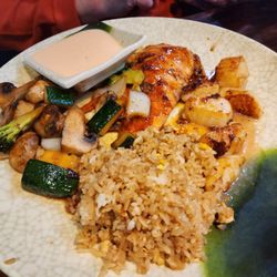 Oishi - Salmon and scallops hibachi