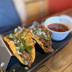 Picante Mexican Taqueria - Birria and asada taco- guaranteed to keep the consumer quiet through the duration of the meal