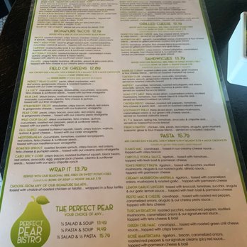 Perfect Pear Bistro - Menu - New American Near Me - Tempe, Arizona