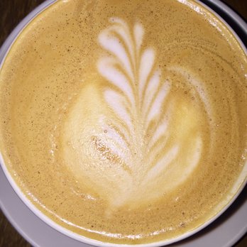 PRESS Coffee - Very good almond milk latte with hazelnut - Coffee & Tea Near Me - San Antonio, Texas