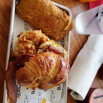 Bacon Bitch - Chicken option...every meal comes on a croissant unless you get one of the naked options - Sandwiches Near Me - Miami Beach, Florida