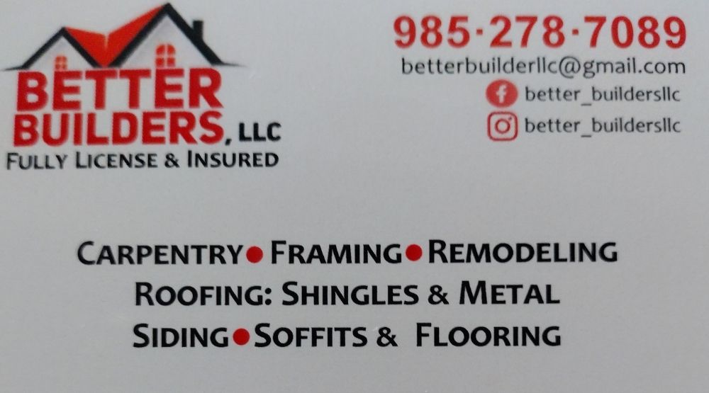 Slide of Better Builders