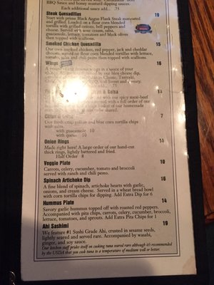 Menu photo 8 Red Lion Vail, CO