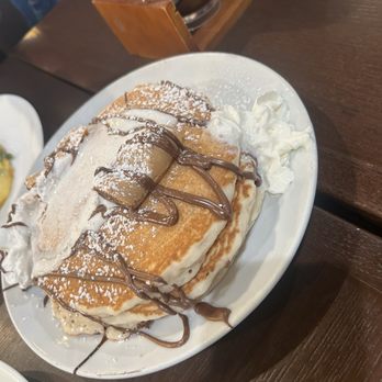 The Skillet by Sal - Ferrero rocher nutella pancakes. Would've been nice to have Ferrer rocher there was no hazelnuts lol - Breakfast & Brunch Near Me - Freehold, New Jersey The Skillet by Sal - Ferrero rocher nutella pancakes. Would've been nice to have Ferrer rocher there was no hazelnuts lol - Breakfast & Brunch Near Me - Freehold, New Jersey