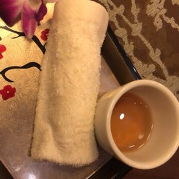 Welcome tea and towel
