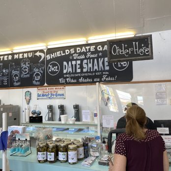 Shields Date Garden - Vanilla date shakes come in one size & are made fast! (11/28/21) #ShieldsDateGarden #DateShakes #IndioCA #Yelp #jenniinsocal - Fruits & Veggies Near Me - Indio, California Shields Date Garden - Vanilla date shakes come in one size & are made fast! (11/28/21) #ShieldsDateGarden #DateShakes #IndioCA #Yelp #jenniinsocal - Fruits & Veggies Near Me - Indio, California