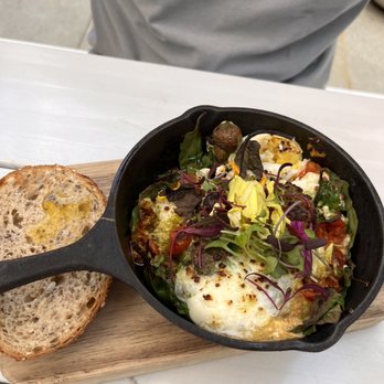 Bluestone Lane - Green baked eggs - amazing!! - Coffee & Tea Near Me - Orange, California Bluestone Lane - Green baked eggs - amazing!! - Coffee & Tea Near Me - Orange, California