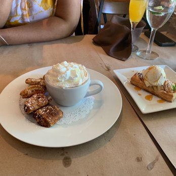 Thyme - Rugelah and hot chocolate also apple tartain - New American Near Me - Roslyn, New York