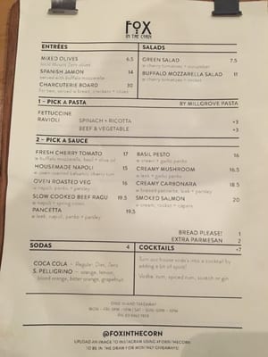 Menu photo 2 Fox in the Corn Melbourne, VIC